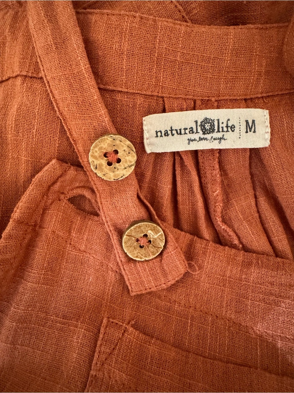 NATURAL LIFE Carrington Wide-Leg Jumpsuit in Rust Burnt Orange , Size M - Picture 14 of 16